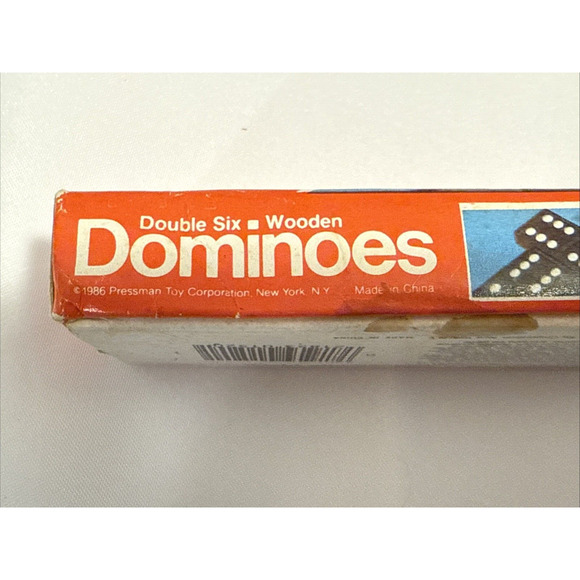 1986 Dominoes Classic Pressman Double Six (Wooden, 28 Count, In Original Box - Picture 3 of 9
